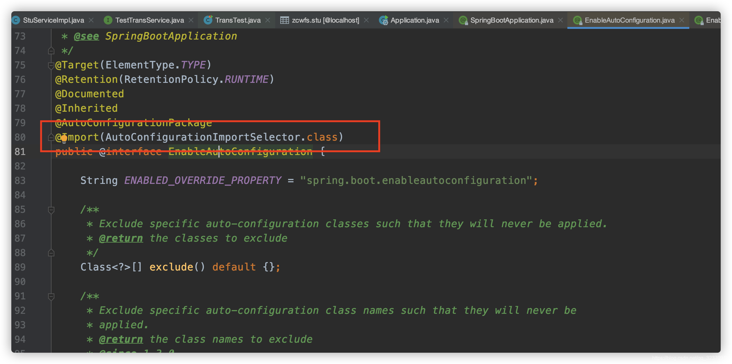 为何不使用@EnableTransactionManagement就能使用事务 - 图4