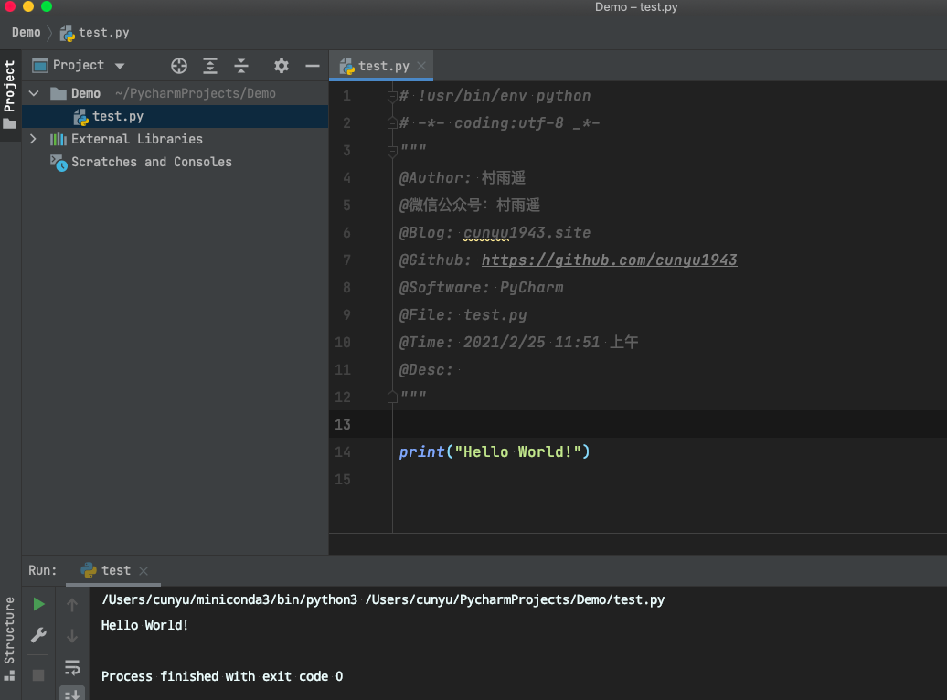 使用 Pycharm 进行 Python 开发 - 图12