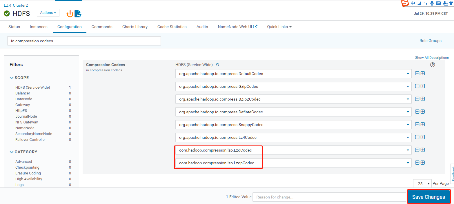 CDH6.3.2 在线安装 hadoop Lzo压缩 - 图11