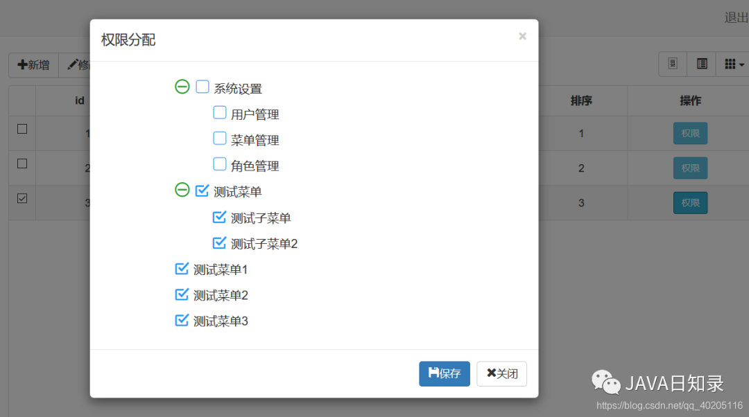 Spring Security 实现动态权限菜单方案（附源码） - 图15