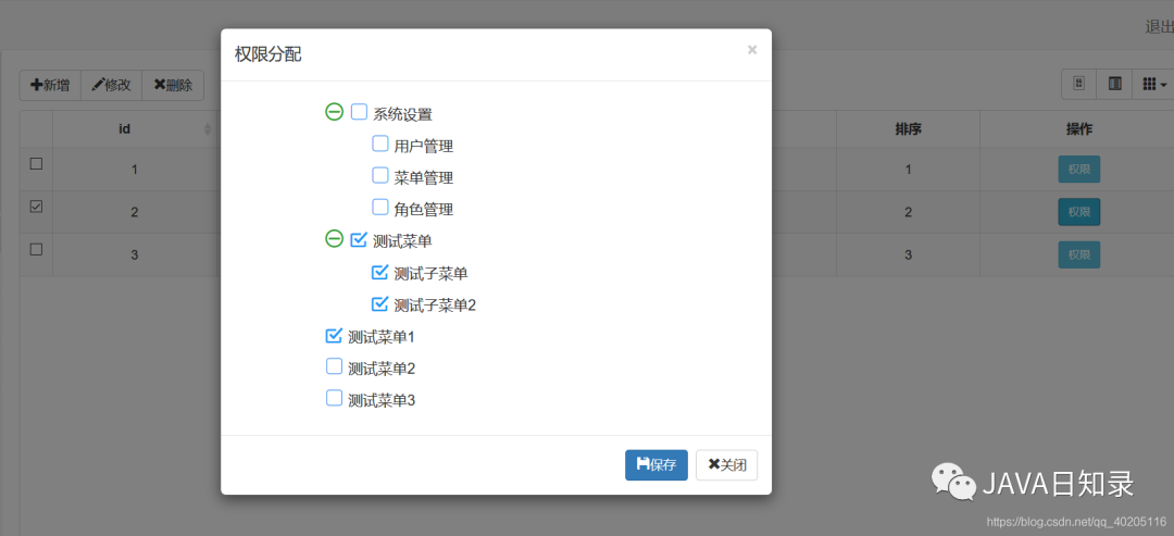 Spring Security 实现动态权限菜单方案（附源码） - 图10