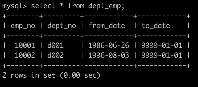 查找所有员工的last_name和first_name以及对应部门编号dept_no - 图2