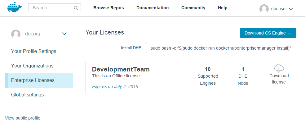 docker-hub-org-enterprise-license
