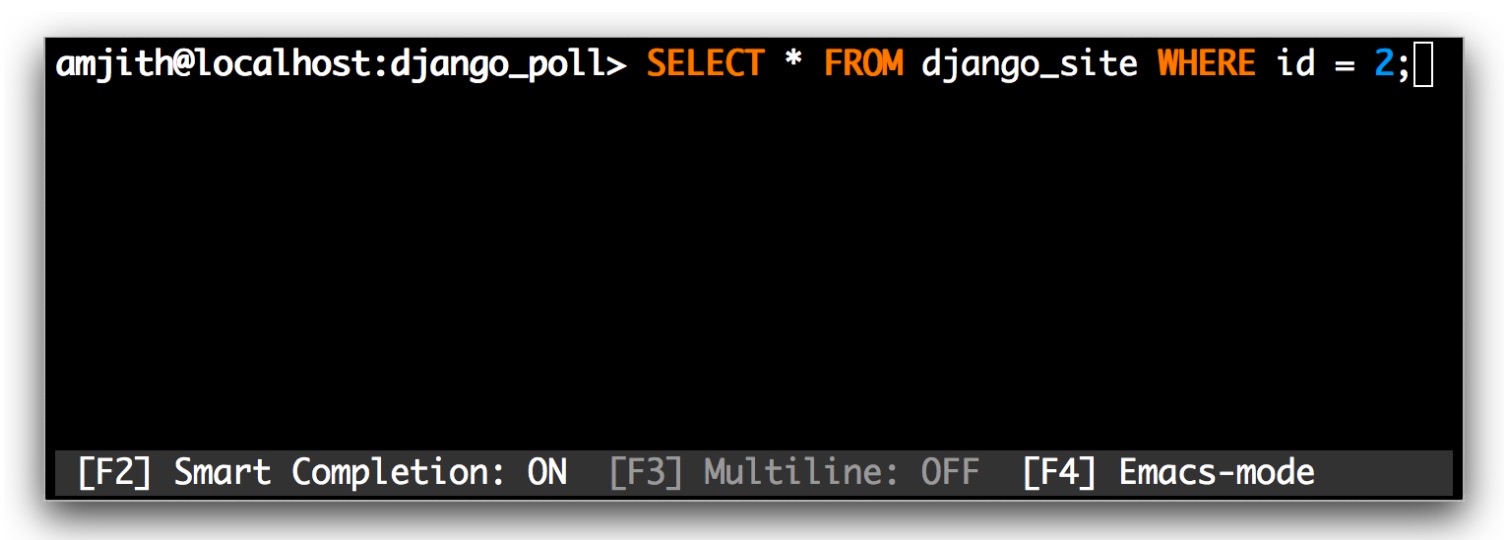[转 ] MyCLI ：一个支持自动补全和语法高亮的 MySQL/MariaDB 客户端 - 图5