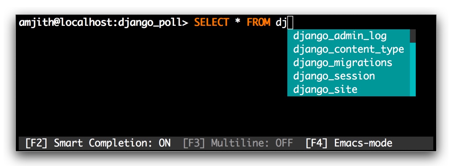 [转 ] MyCLI ：一个支持自动补全和语法高亮的 MySQL/MariaDB 客户端 - 图2