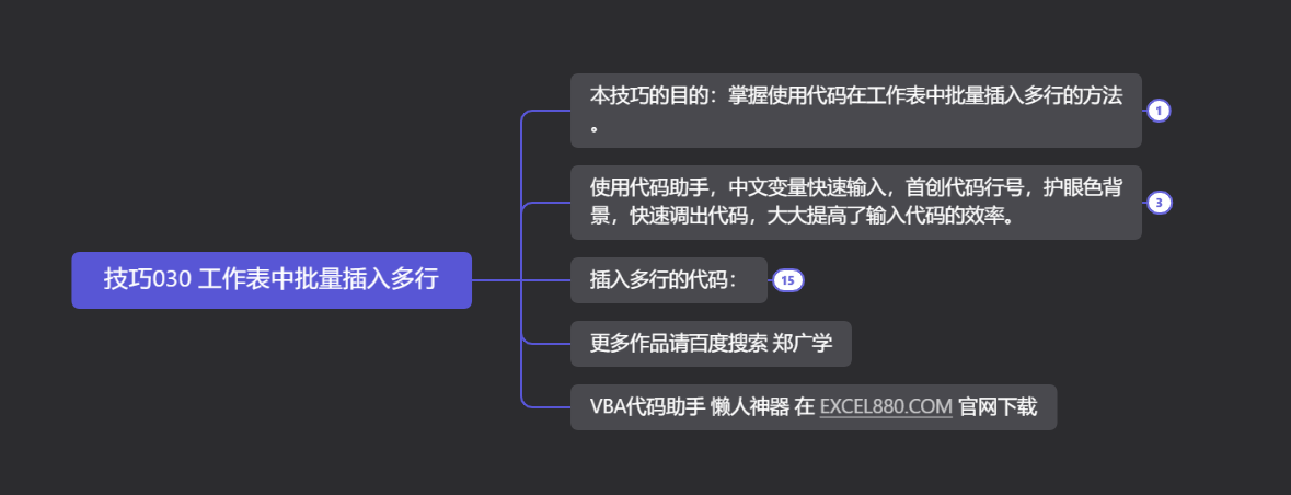技巧030 工作表中批量插入多行 - 图1