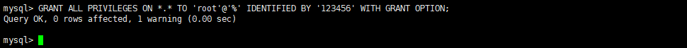 在 MySQL 服务器端设置允许任何主机地址访问.png