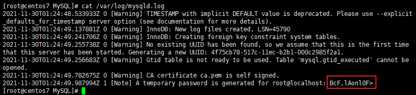 查看 MySQL 的临时密码.png