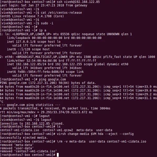 如何在 CentOS 7 / RHEL 7 终端服务器上安装 KVM - 图10
