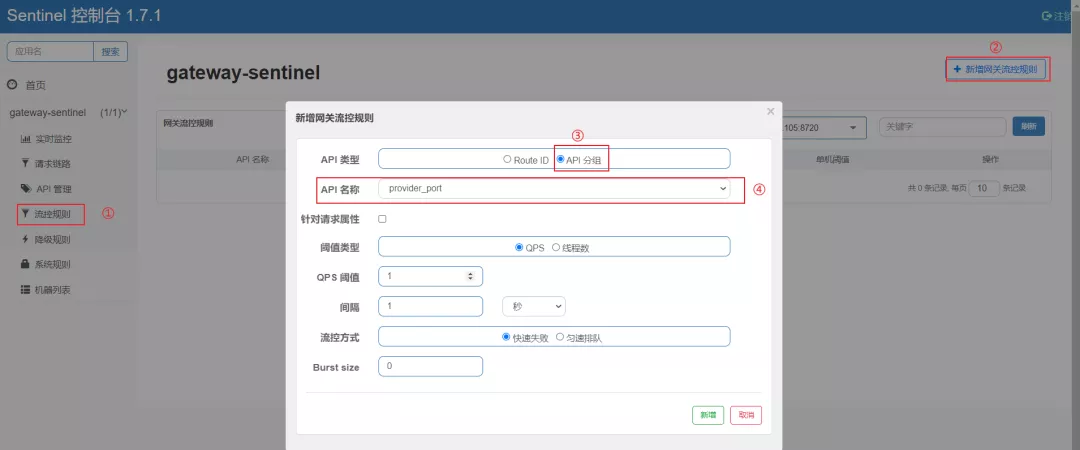 Spring Cloud Gateway 整合阿里 Sentinel网关限流实战 - 图6