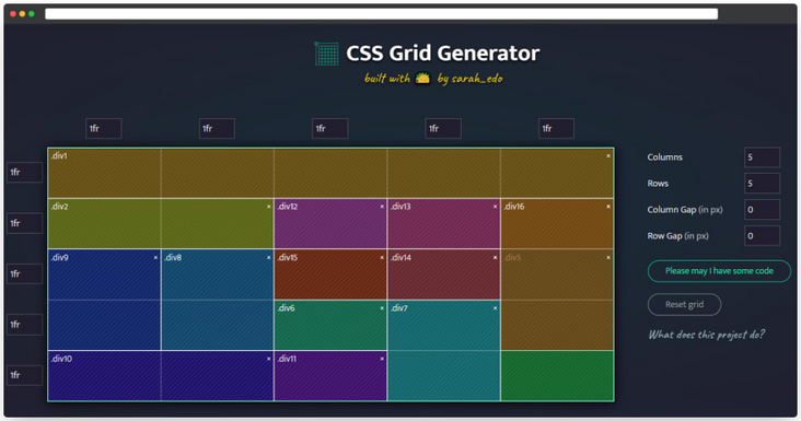 9个CSS网格生成器 - 图2