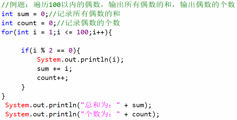 For循环结构第一个例题.png