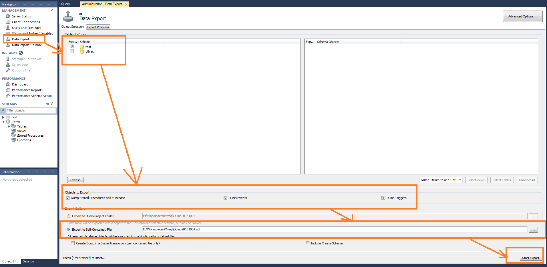 用高版本的Mysql Workbench导出导入低版本Mysql的数据库 - 图1