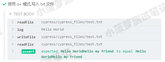 Cypress系列（95）- writeFile() 命令详解 - 图11