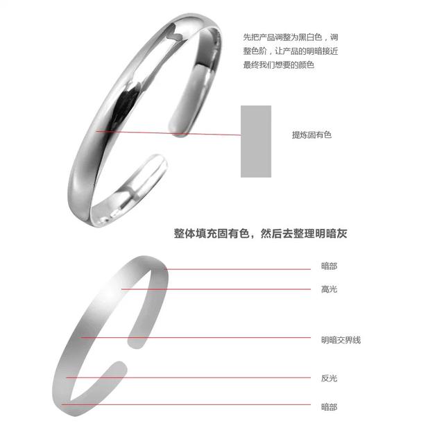 【小技巧】2、设计师必备photoshop金属类产品修图PS教程 - 图5