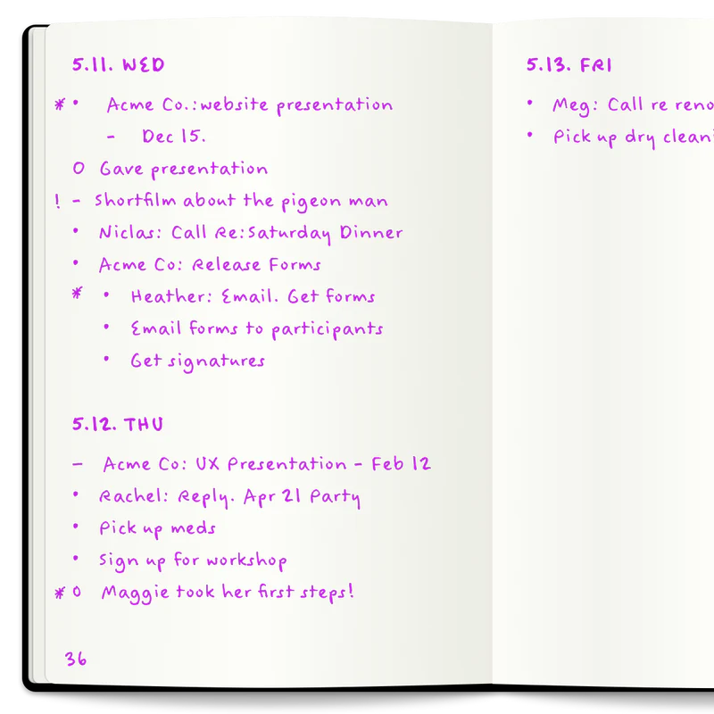 写给程序员的子弹笔记指南 ｜ Bullet journal guide for the programmer - 图10