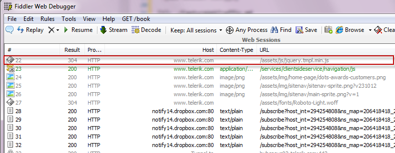 4.View Web Session Statistics(显示Web会话统计) - 图1