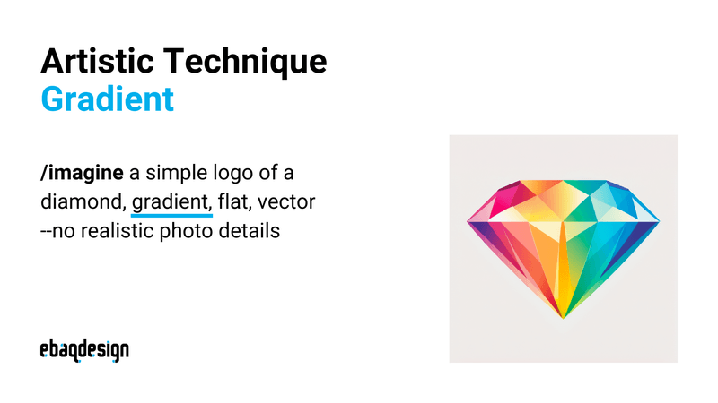 想象一个简单的钻石标志，渐变，平面，矢量--无真实照片细节。