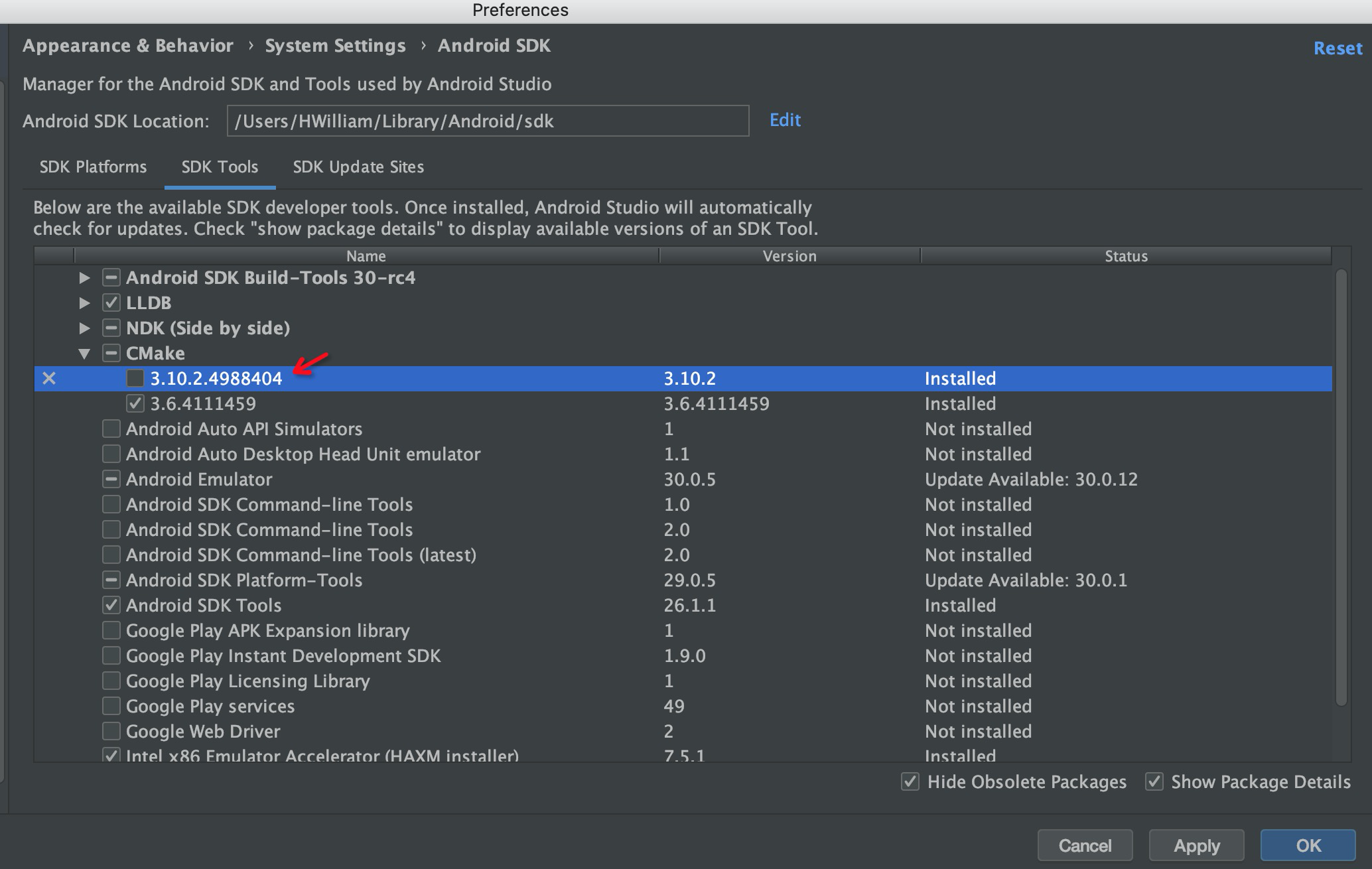 ndk r10e版本和cmake版本不兼容同步错误 - 图1