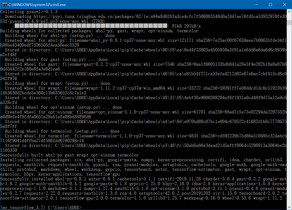 陈晓媛-win10下安装Anaconda Tensor Flow-GPU - 图12