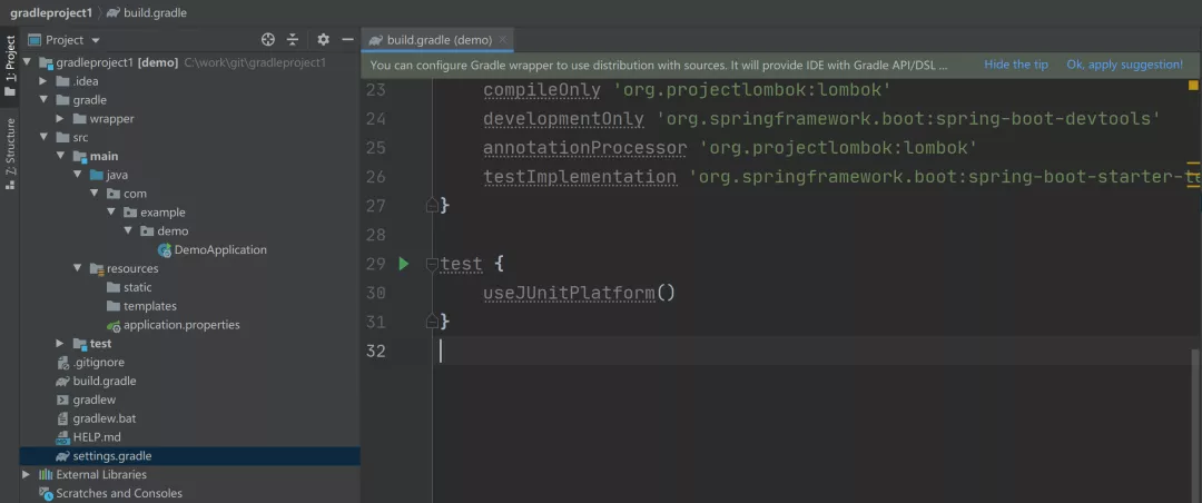 Gradle构建Spring Boot 项目 - 图3