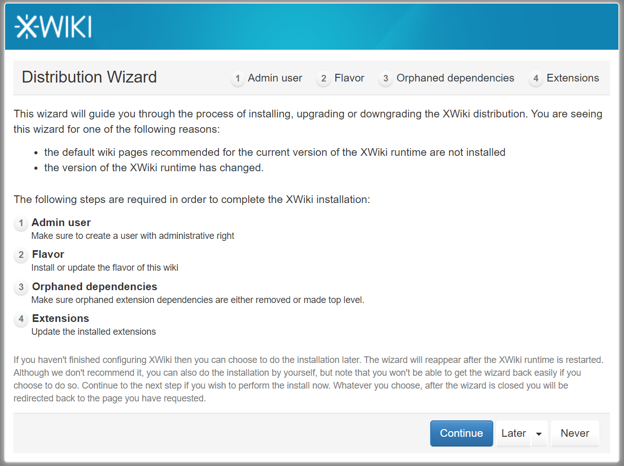 安装Xwiki知识管理平台 - 图2
