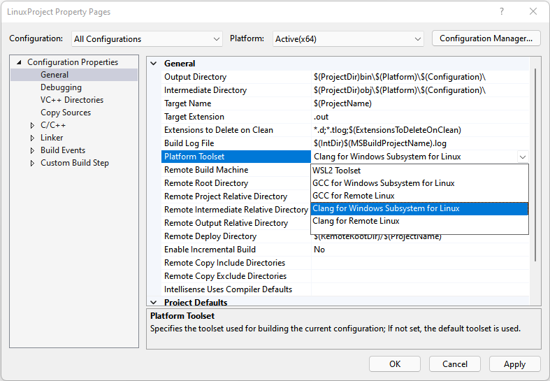 Visual Studio 项目中的 Clang/LLVM 支持 - 图3