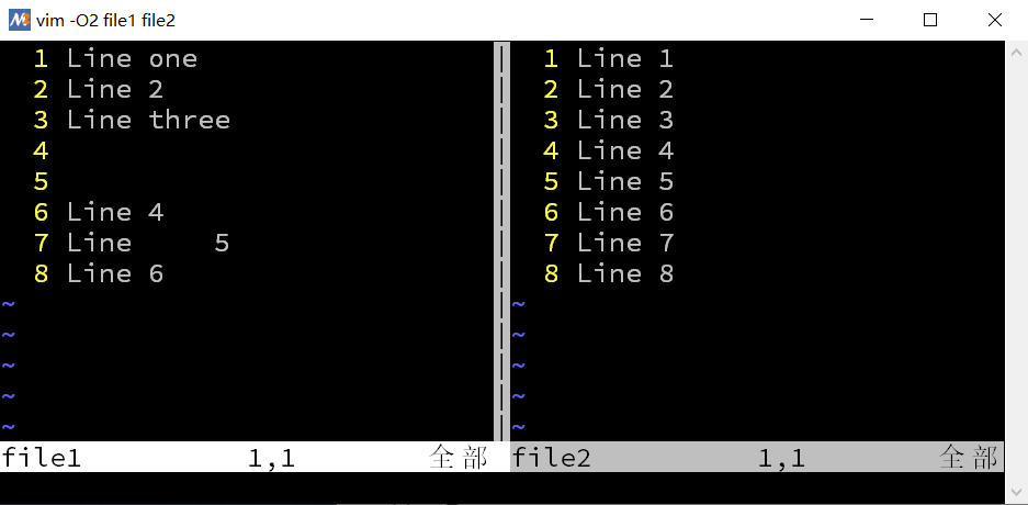 vimdiff 命令使用介绍 - 图1