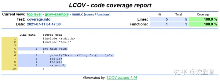 使用 Gcov 和 LCOV 度量 C/C++ 项目的代码覆盖率 - 图4