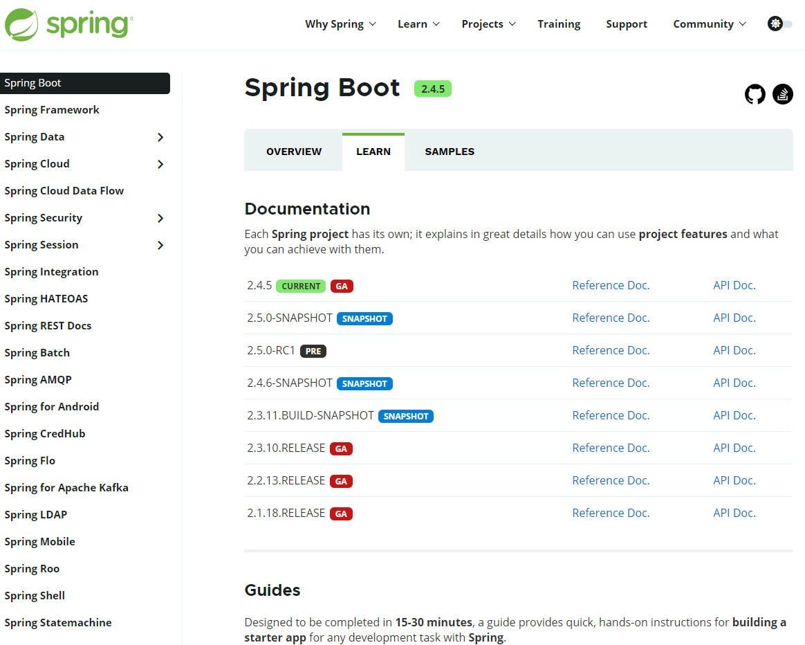 了解 SpringBoot 的官方站点和文档 - 图4