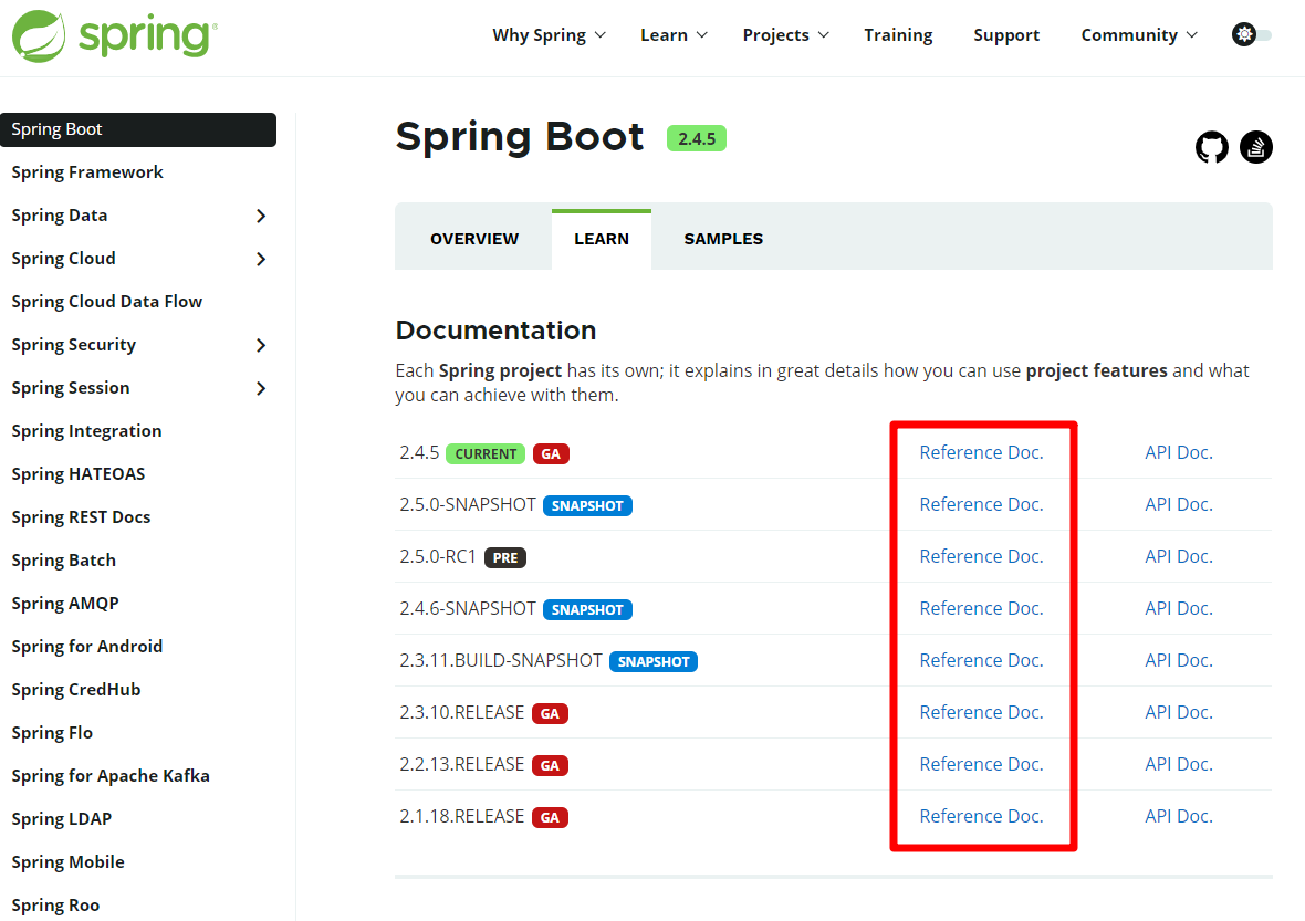 了解 SpringBoot 的官方站点和文档 - 图5