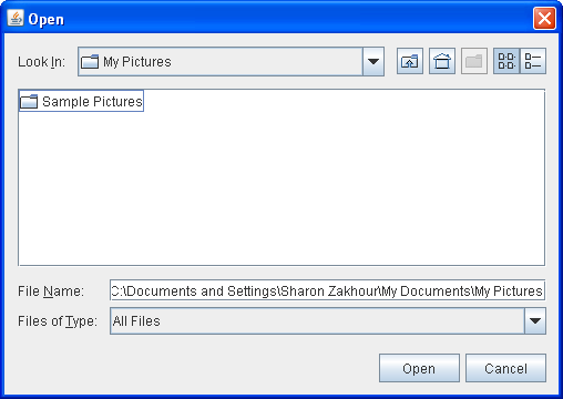 A file chooser in DIRECTORIES_ONLY mode