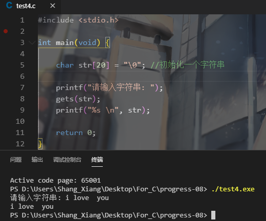 C语言中的 gets() 函数 和 puts()函数 - 图1