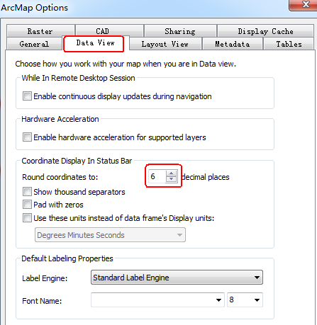 14.arcmap 显示为米或者decimal degrees - 图2