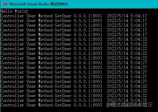 【.NET Core微服务架构】-- Ocelot网关路由、缓存、限流、熔断，Polly策略 - 图10
