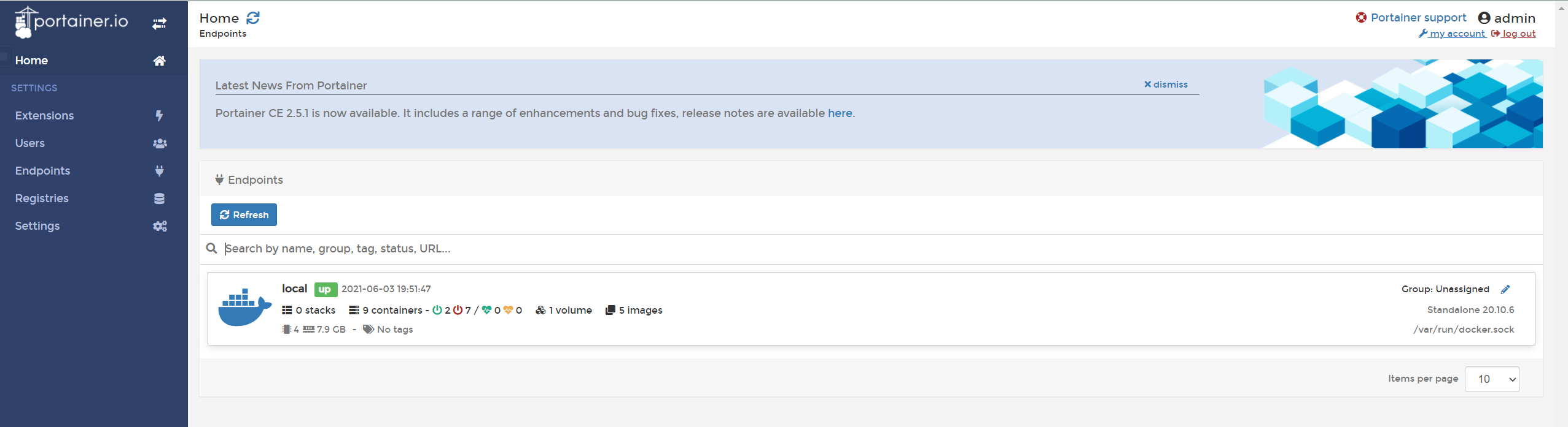 08-Portainer可视化面板安装 - 图3