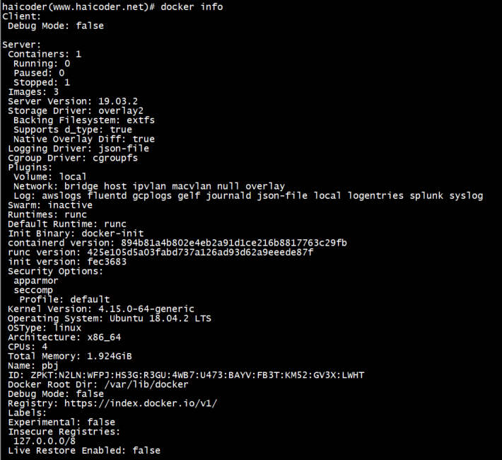 Docker info命令 - 图1