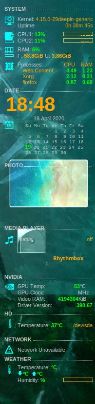 Conky - the best plug for desktop - 图1