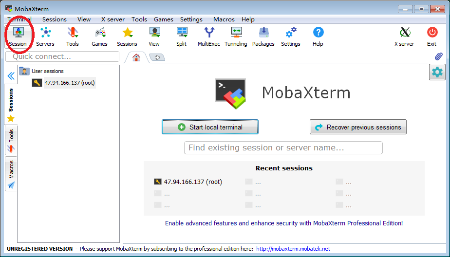 二、MotaXterm连接web服务器 - 图1