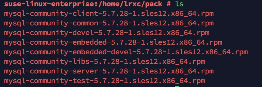Suse Linux 12 Mysql安装 - 图1