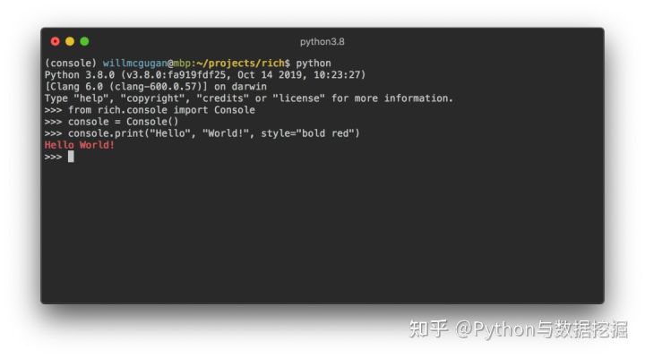 Rich：Python开发者的完美终端工具！ - 图2