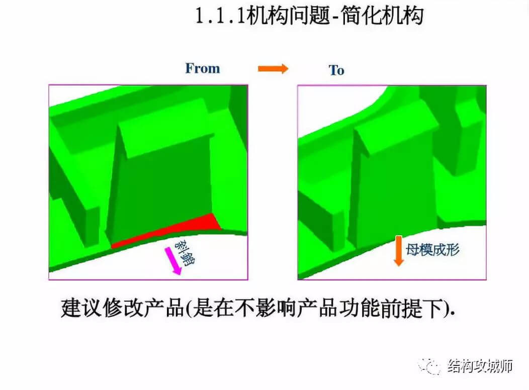 塑胶件结构设计影响开模的10个问题点分析（举例） - 图2