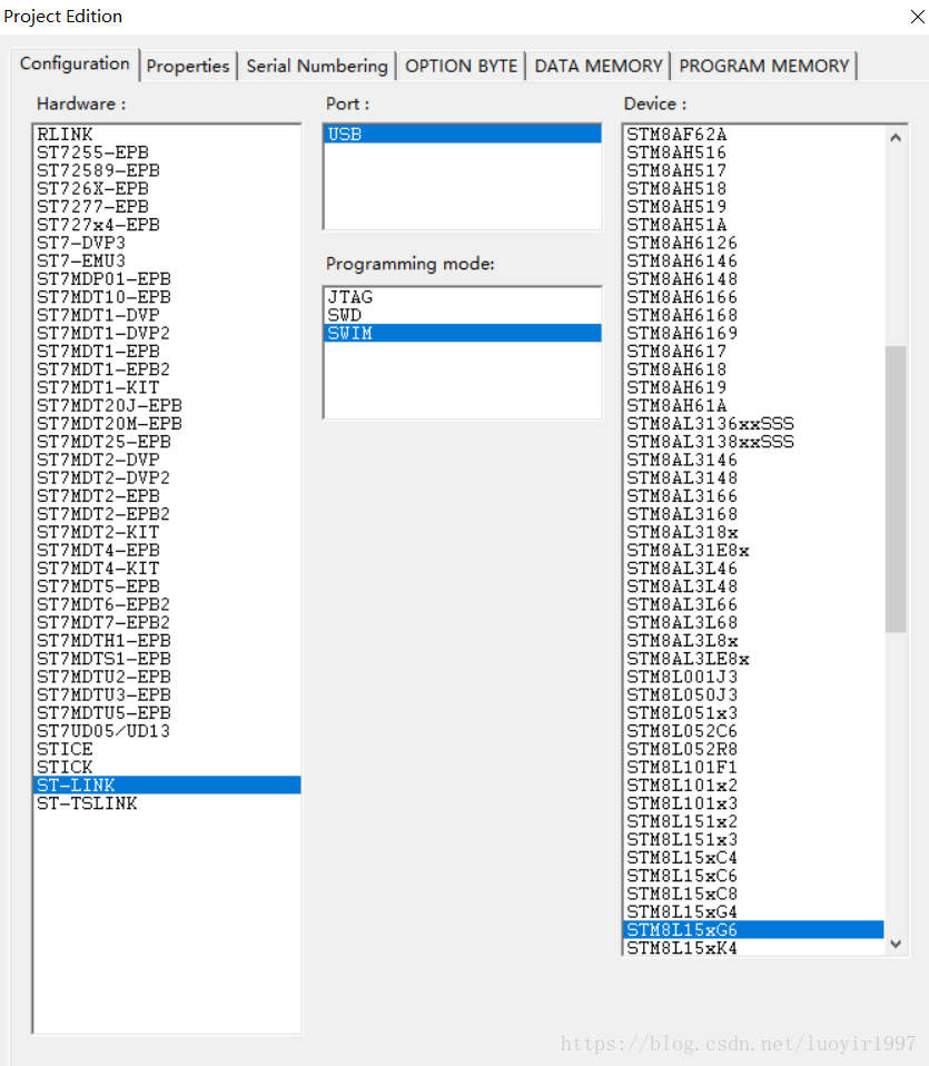 stm8烧录失败Failed to initialize communcation with hardware: SWIM error [30200]: ST-Link connection - 图21