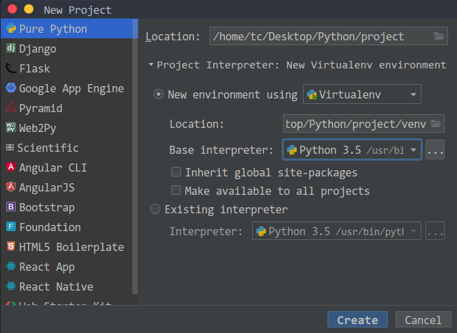 Python使用虚拟环境 - 图11