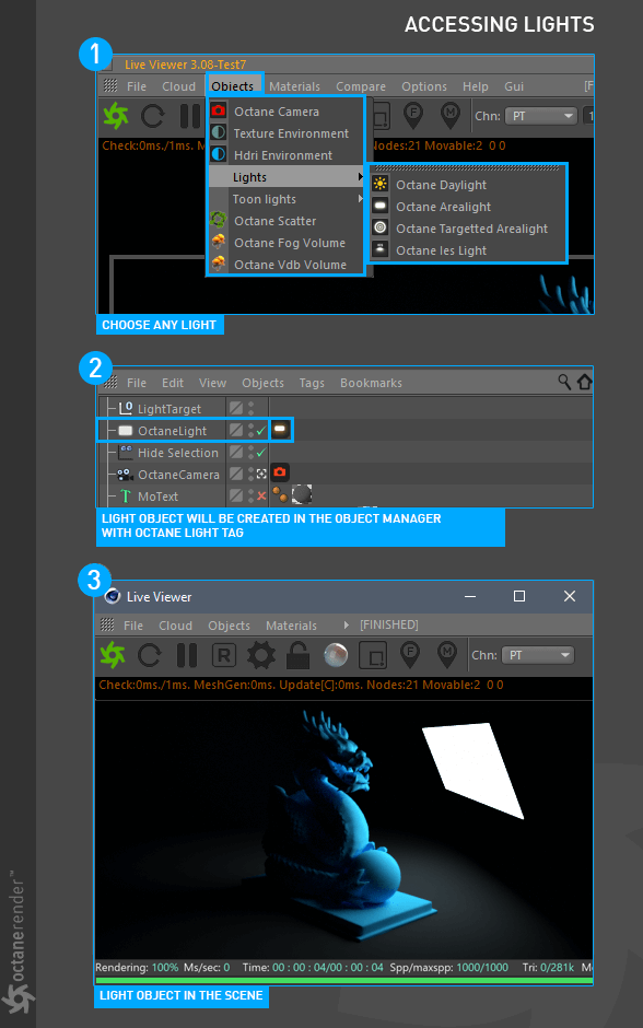 Accessing Octane Lights-使用OC灯 - 图1