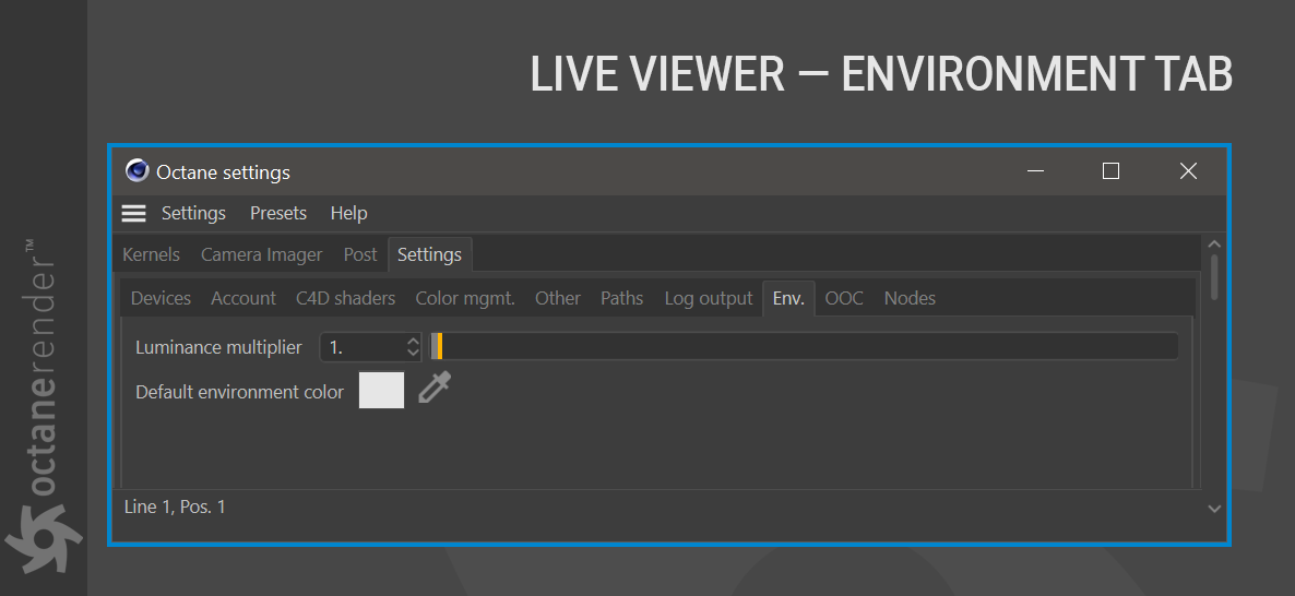 Environment Tab-环境选项卡 - 图1