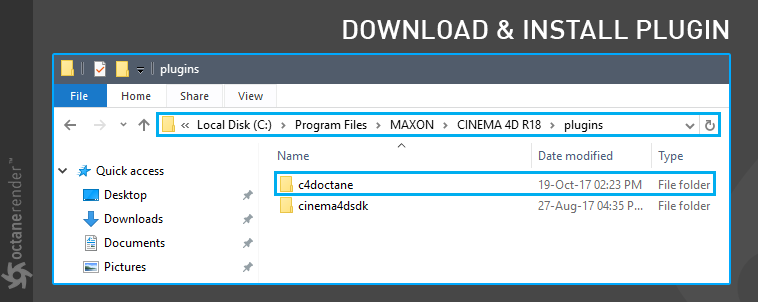 Install OctaneRender Plugin for Cinema 4D【插件版本的安装】 - 图2