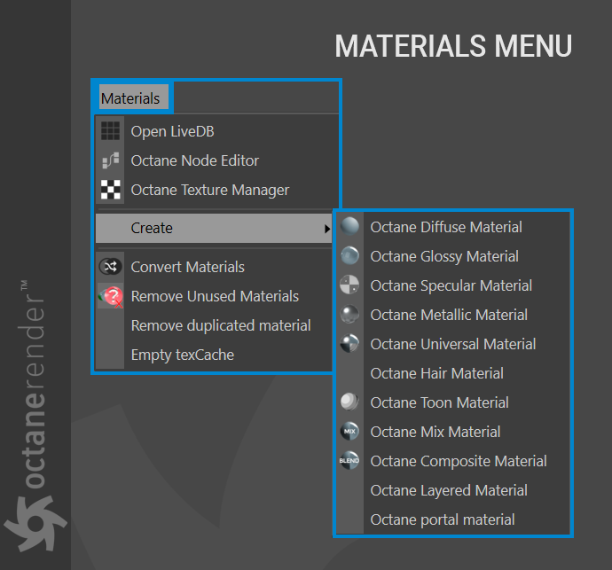 Materials Menu-材质菜单 - 图1