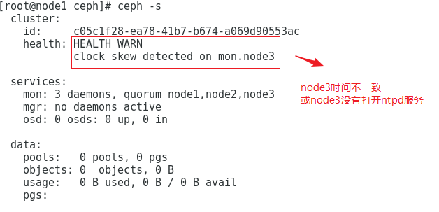 ntpd没启动造成集群不健康.png