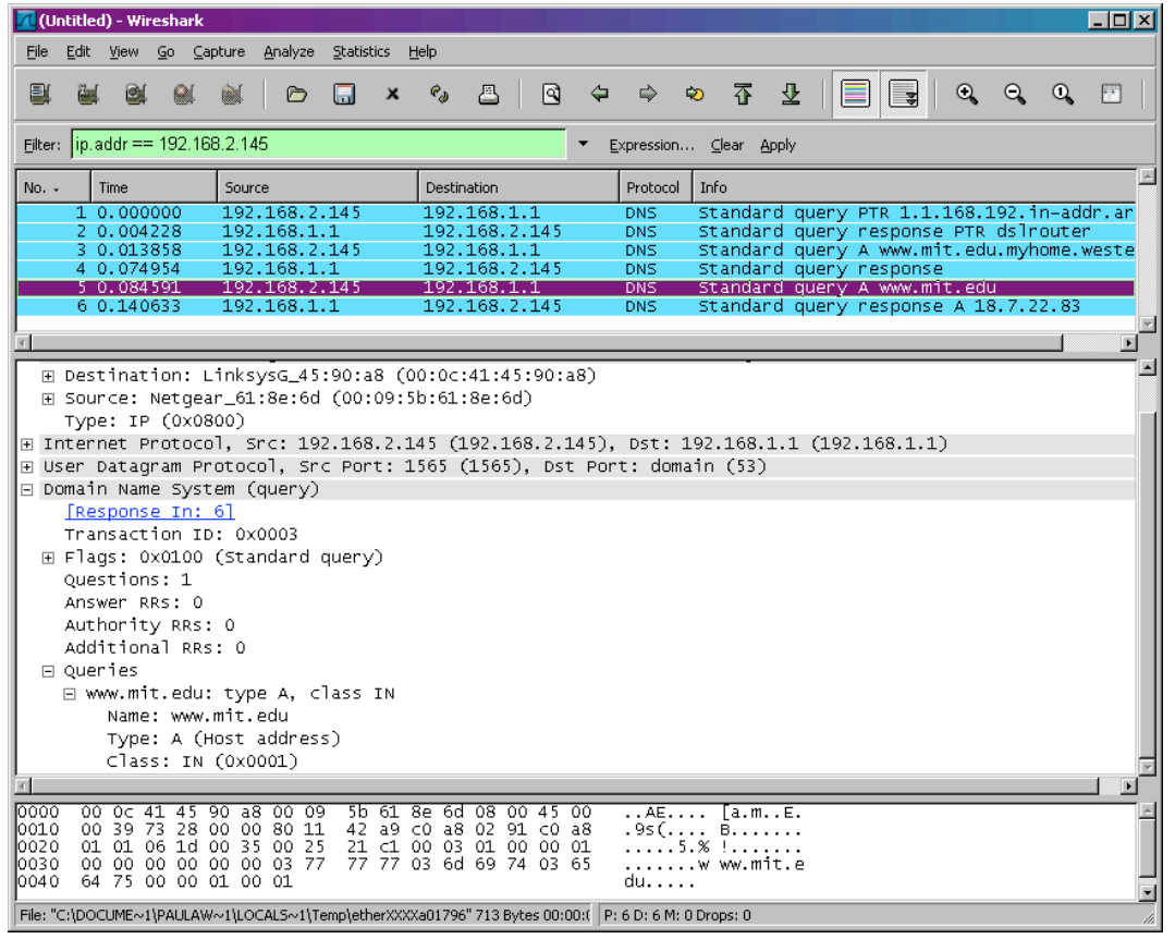 ♣ Wireshark _DNS实验答案 - 图16